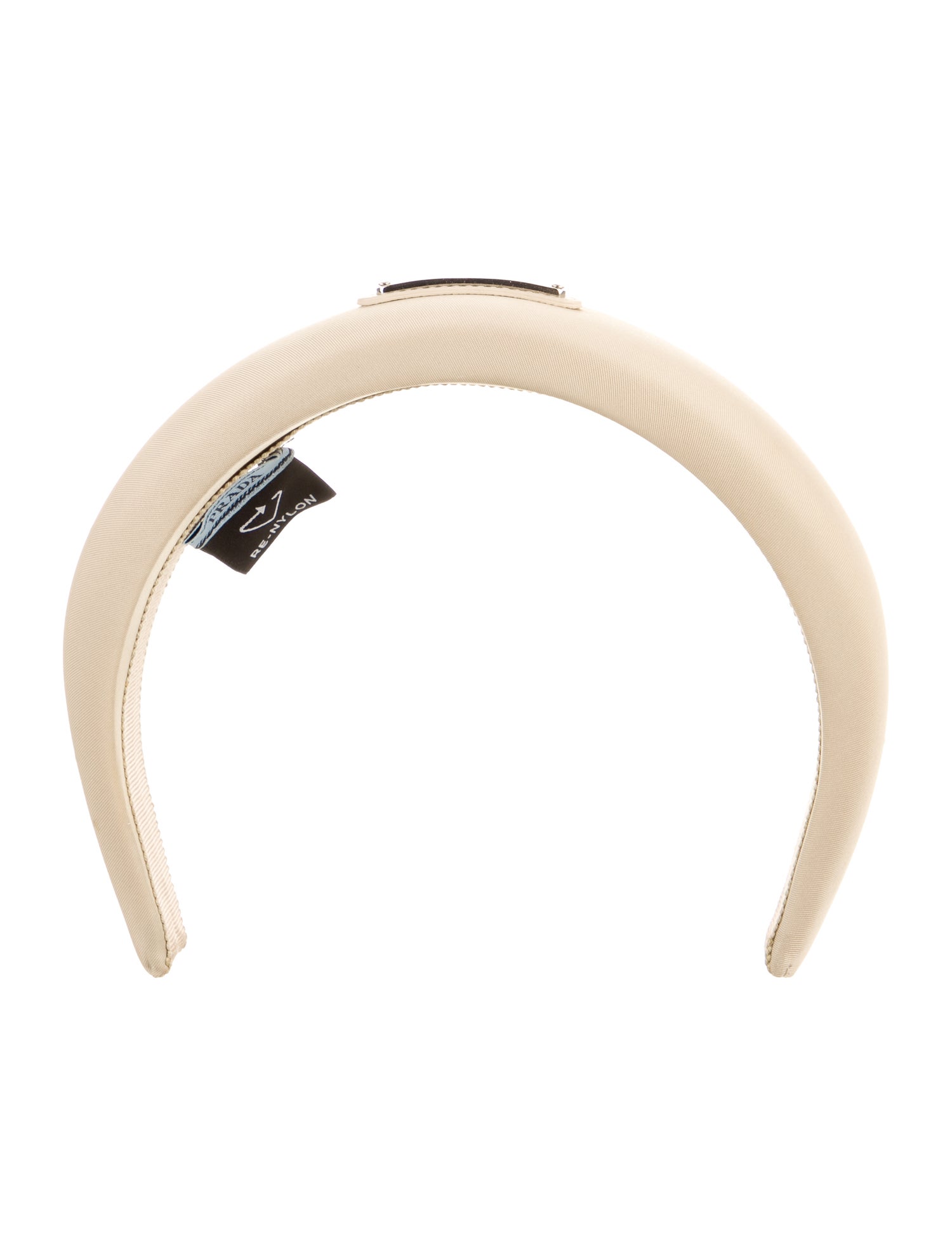 Prada Solid Branded Headband