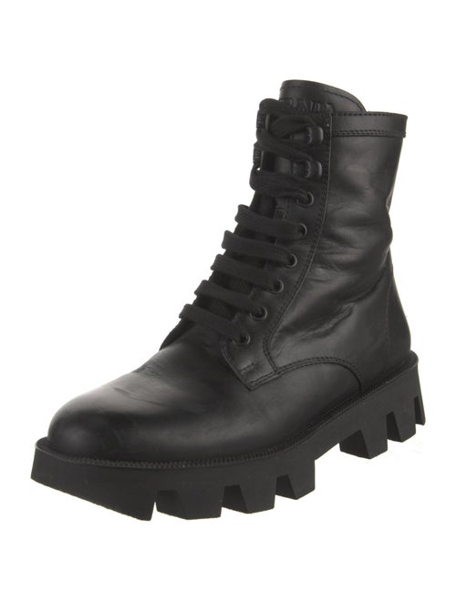Prada Leather Combat Boots