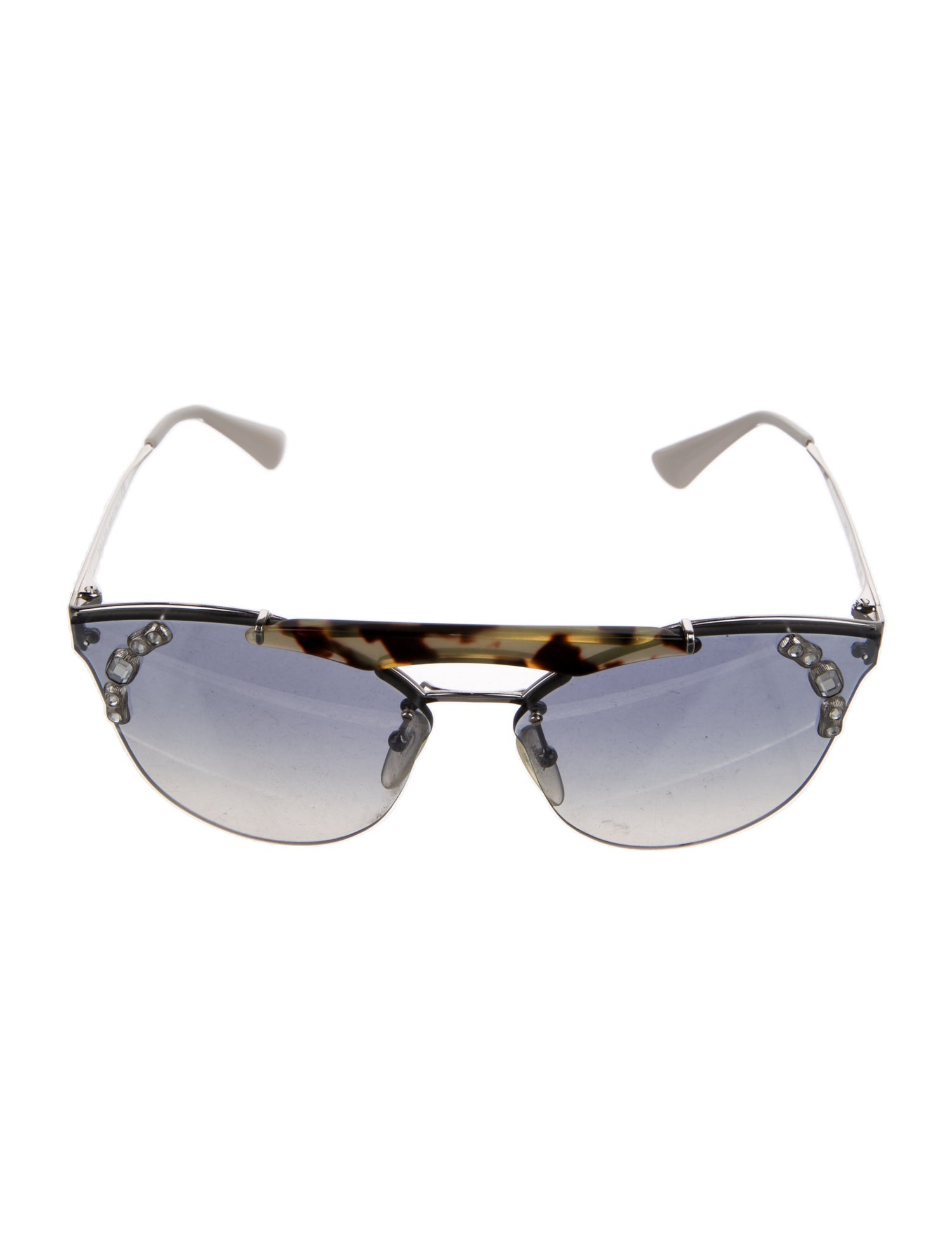 Prada Aviator Mirrored Sunglasses