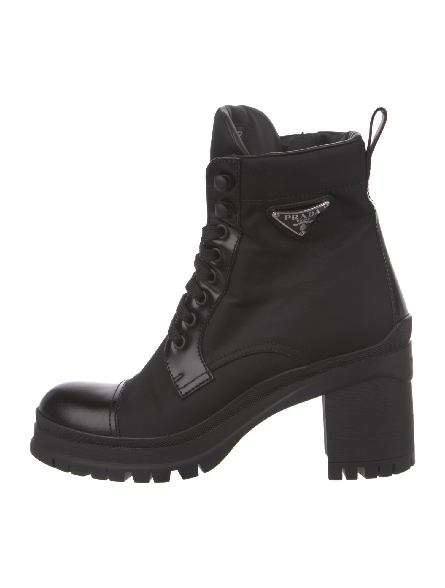 Prada Nylon Combat Boots