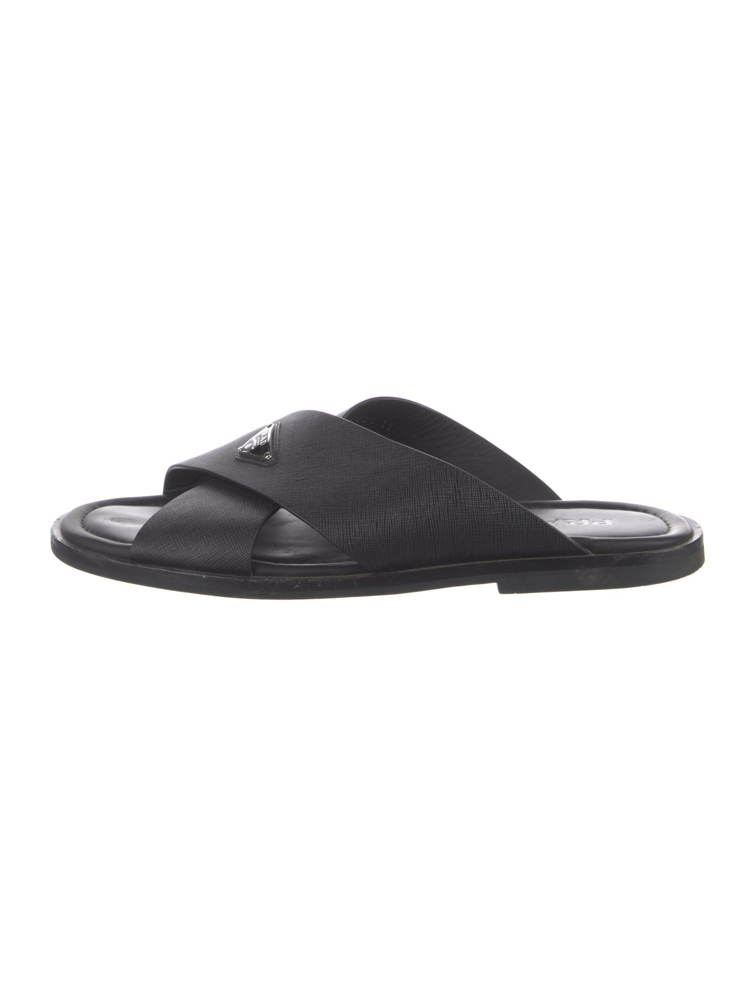 Prada Saffiano Leather Sandals