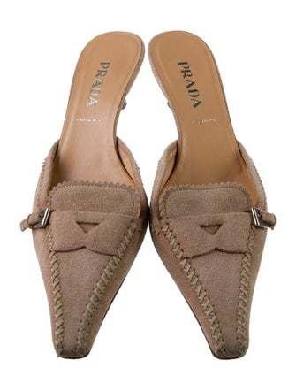 Prada Suede Mules