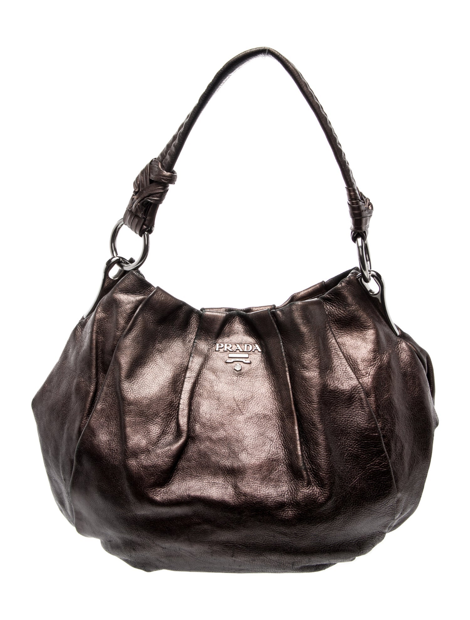 Prada Glace Calf Leather Shoulder Bag