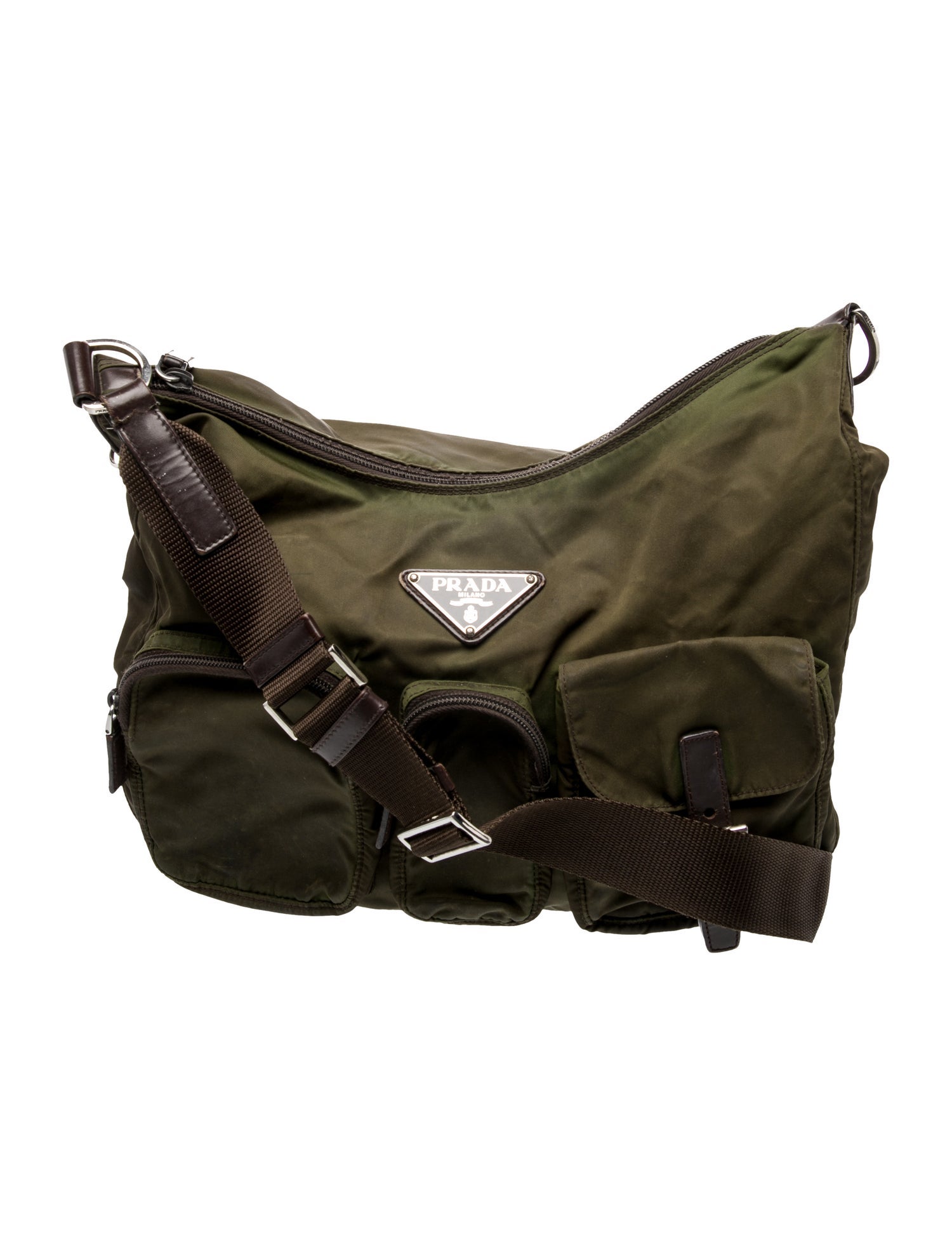 Prada Vela Nylon Shoulder Bag