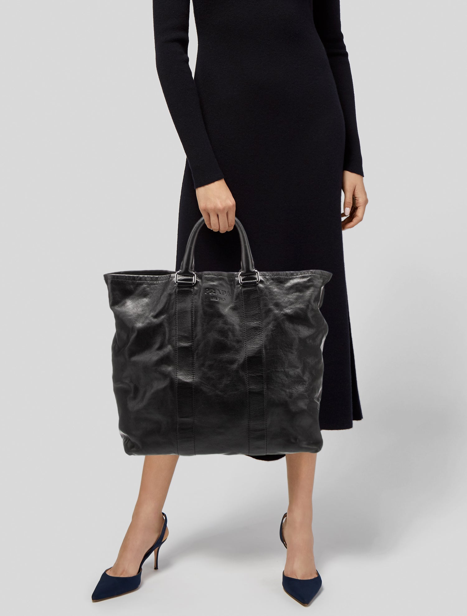 Prada Leather Weekender Bag