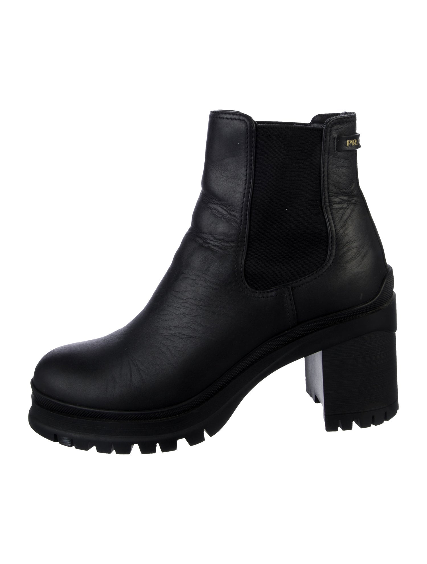 Prada Leather Chelsea Boots
