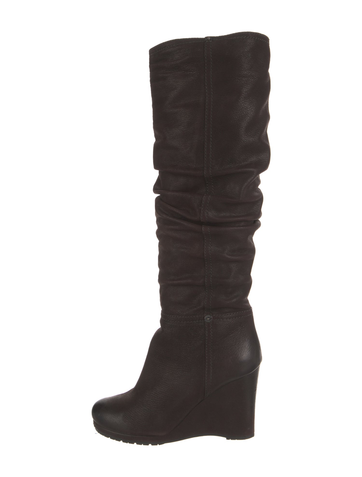 Prada Leather Slouch Boots
