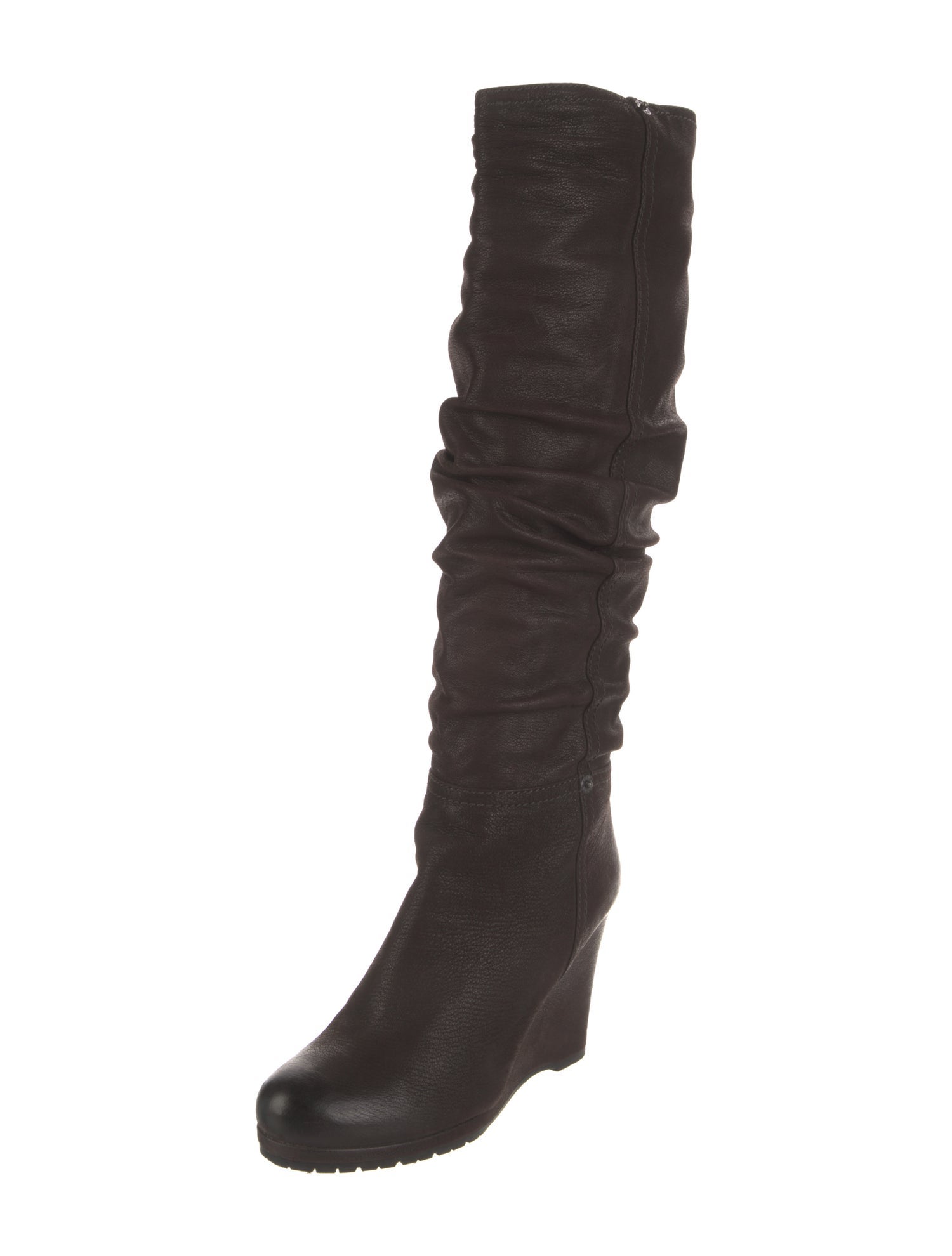 Prada Leather Slouch Boots
