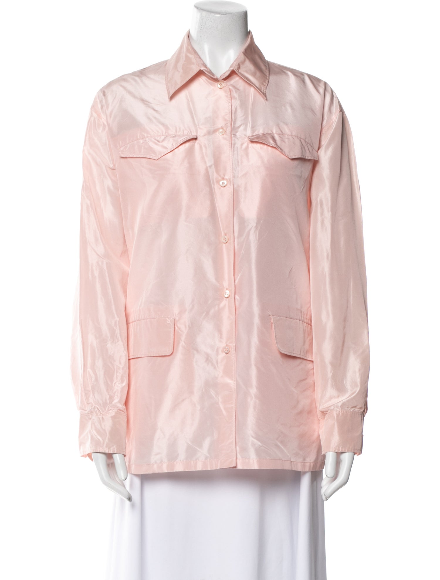 Prada 2021 Silk Button-Up Top