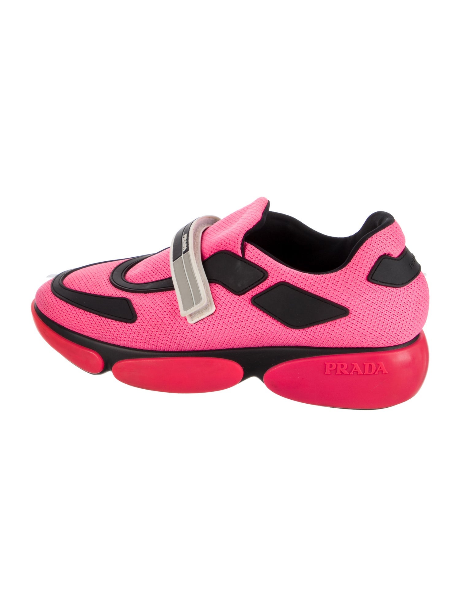 Prada Mesh Colorblock Pattern Sneakers