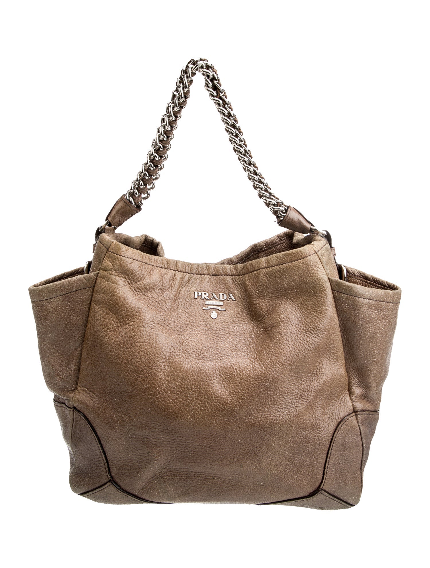 Prada Vitello Daino Leather Vitello Daino Hobo