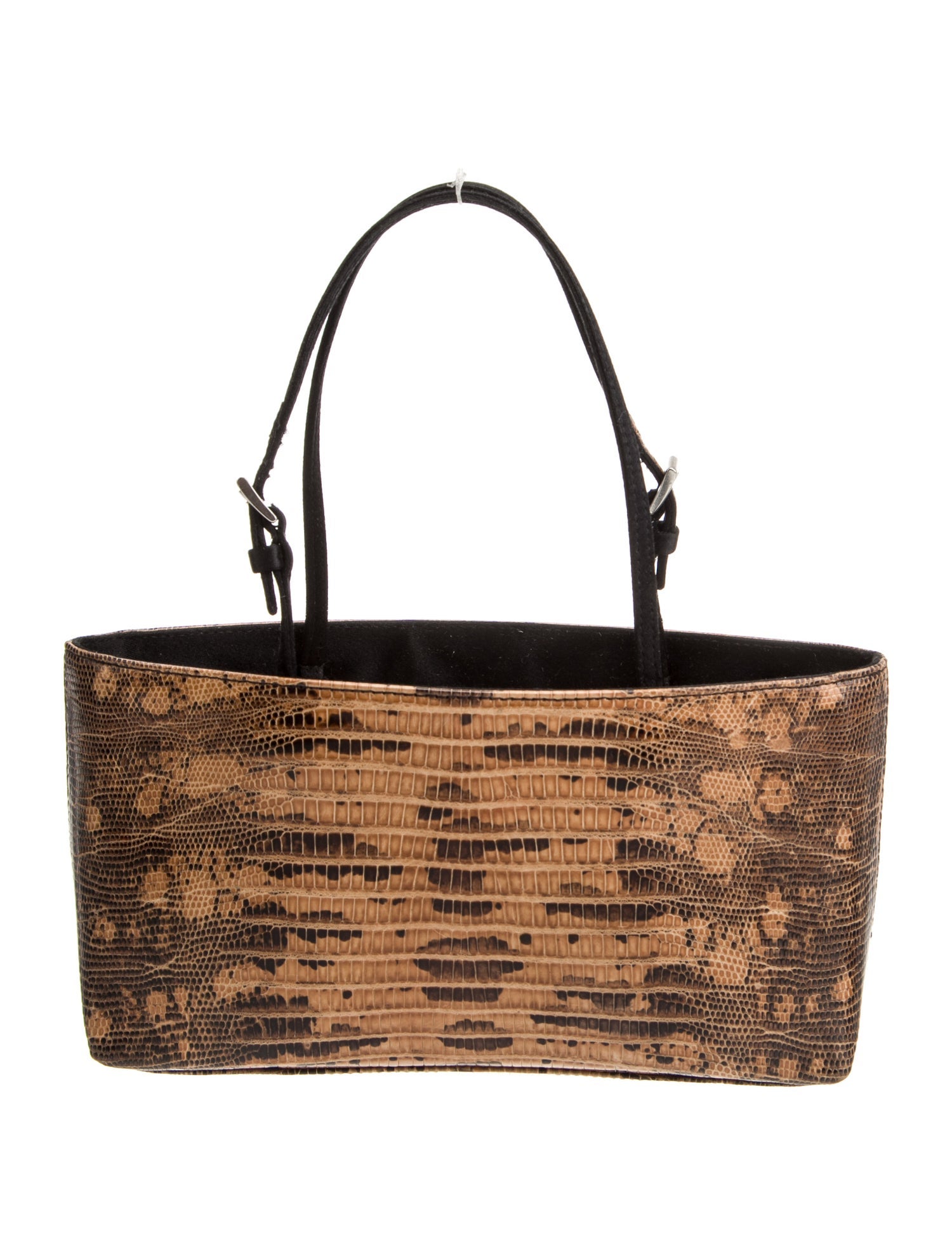 Prada Enameled Metal Triangle Top Handle Bag Vintage