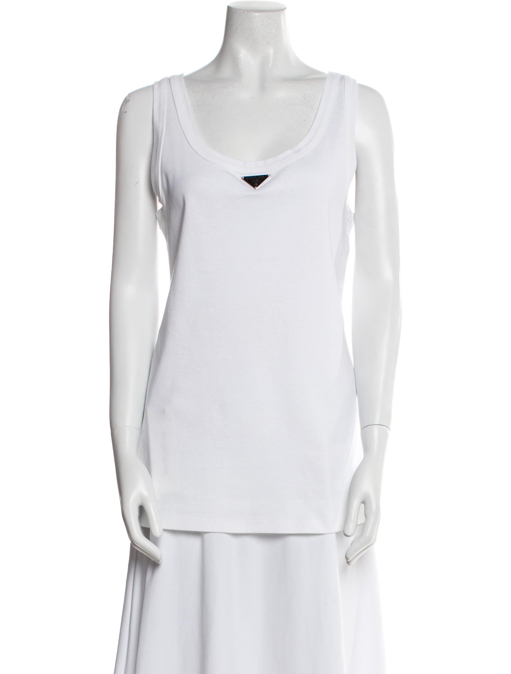 Prada 2022 Scoop Neck Top