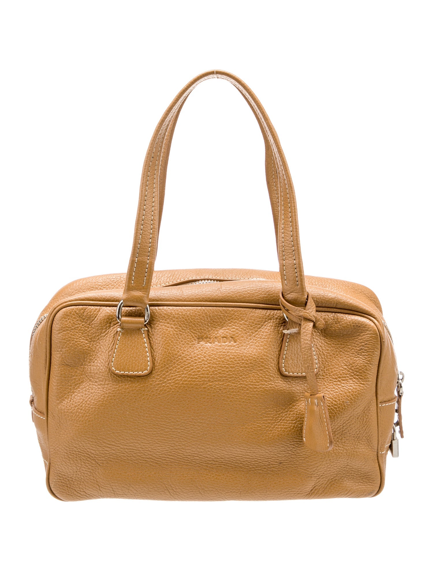 Prada Vitello Daino Leather Bauletto Vintage