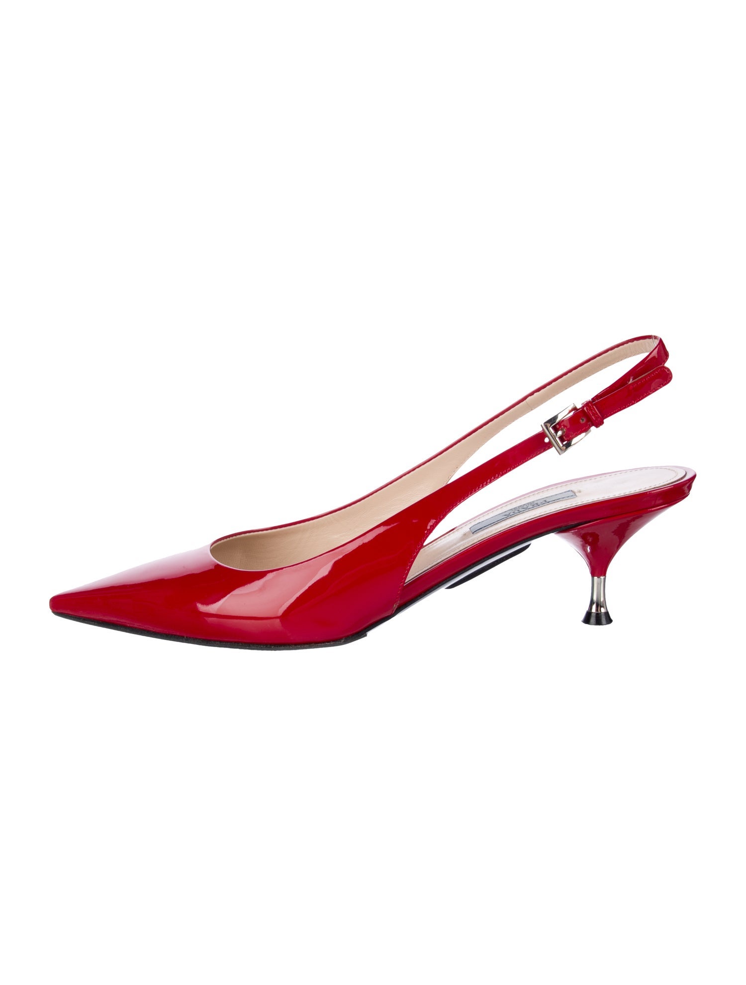 Prada Patent Leather Slingback Pumps