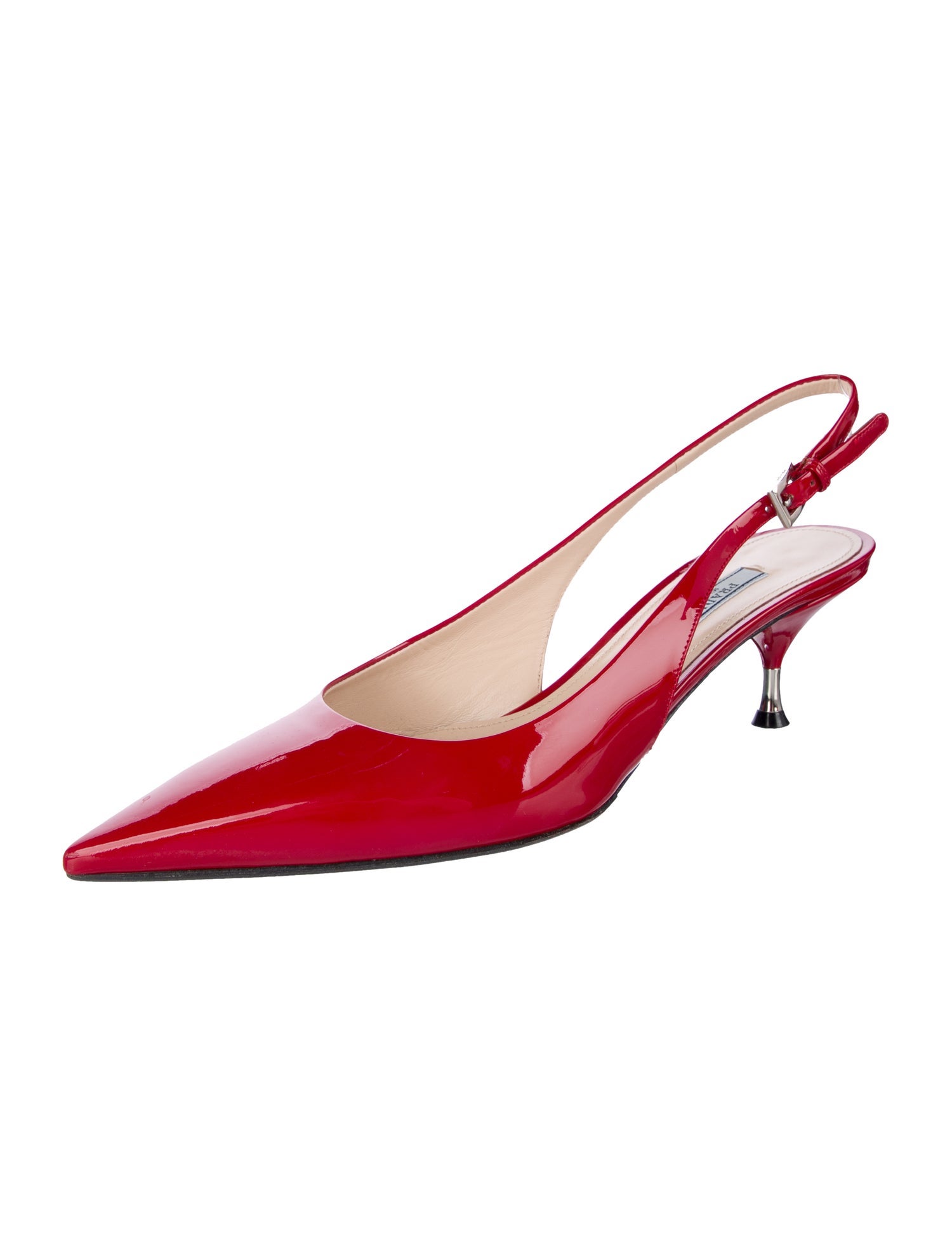 Prada Patent Leather Slingback Pumps