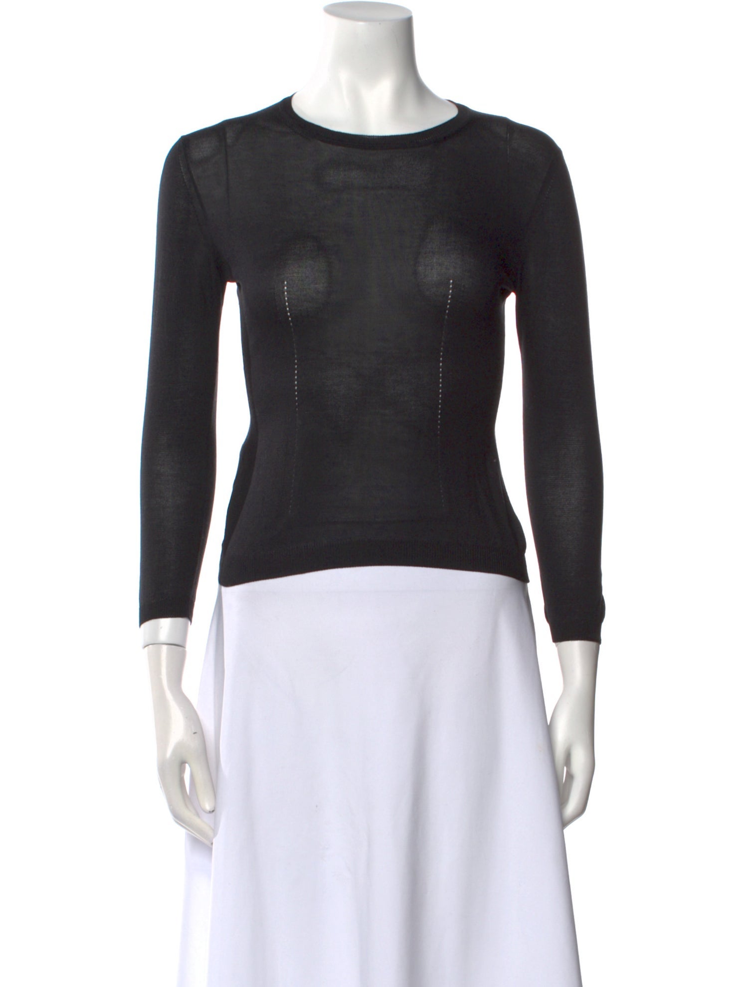 Prada Silk Crew Neck Sweater