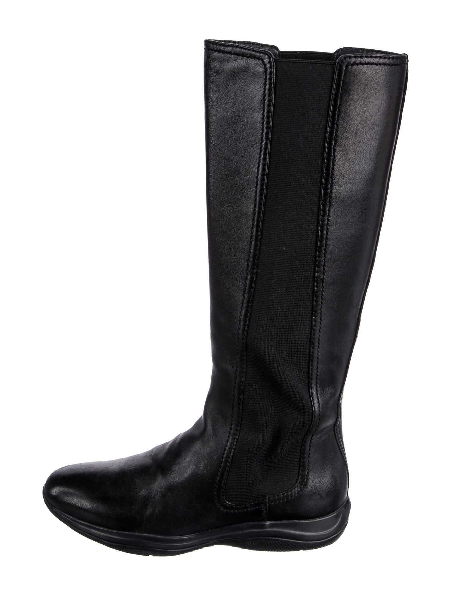 Prada Leather Riding Boots