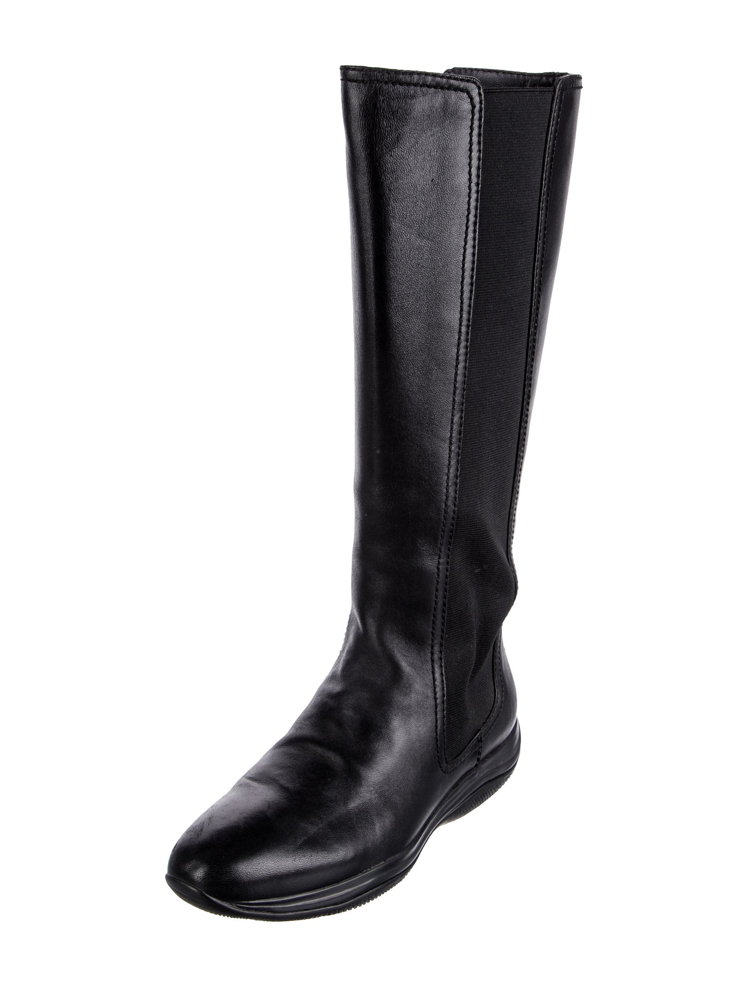 Prada Leather Riding Boots