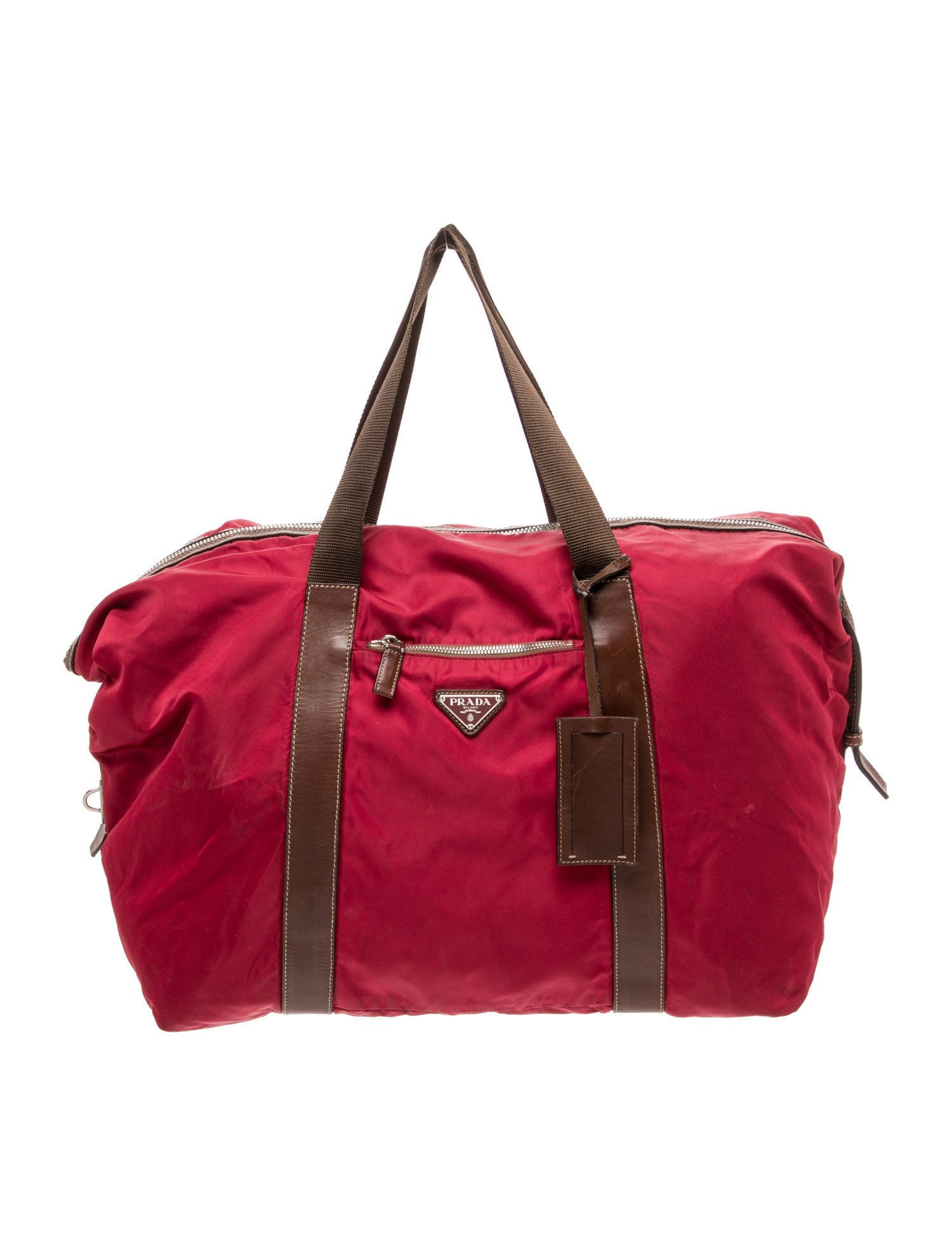 Prada Tessuto Nylon Weekender Bag