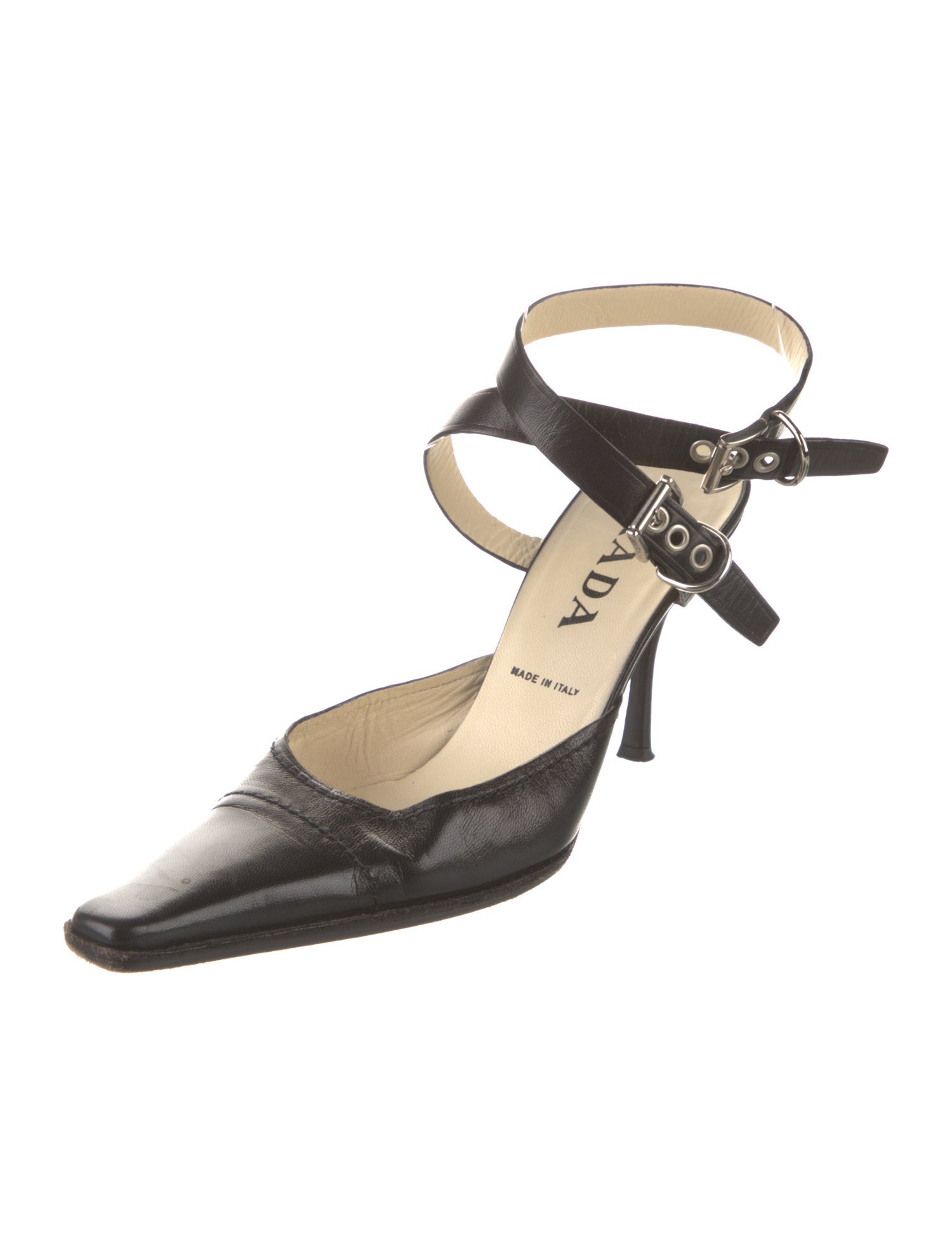 Prada Leather Slingback Pumps