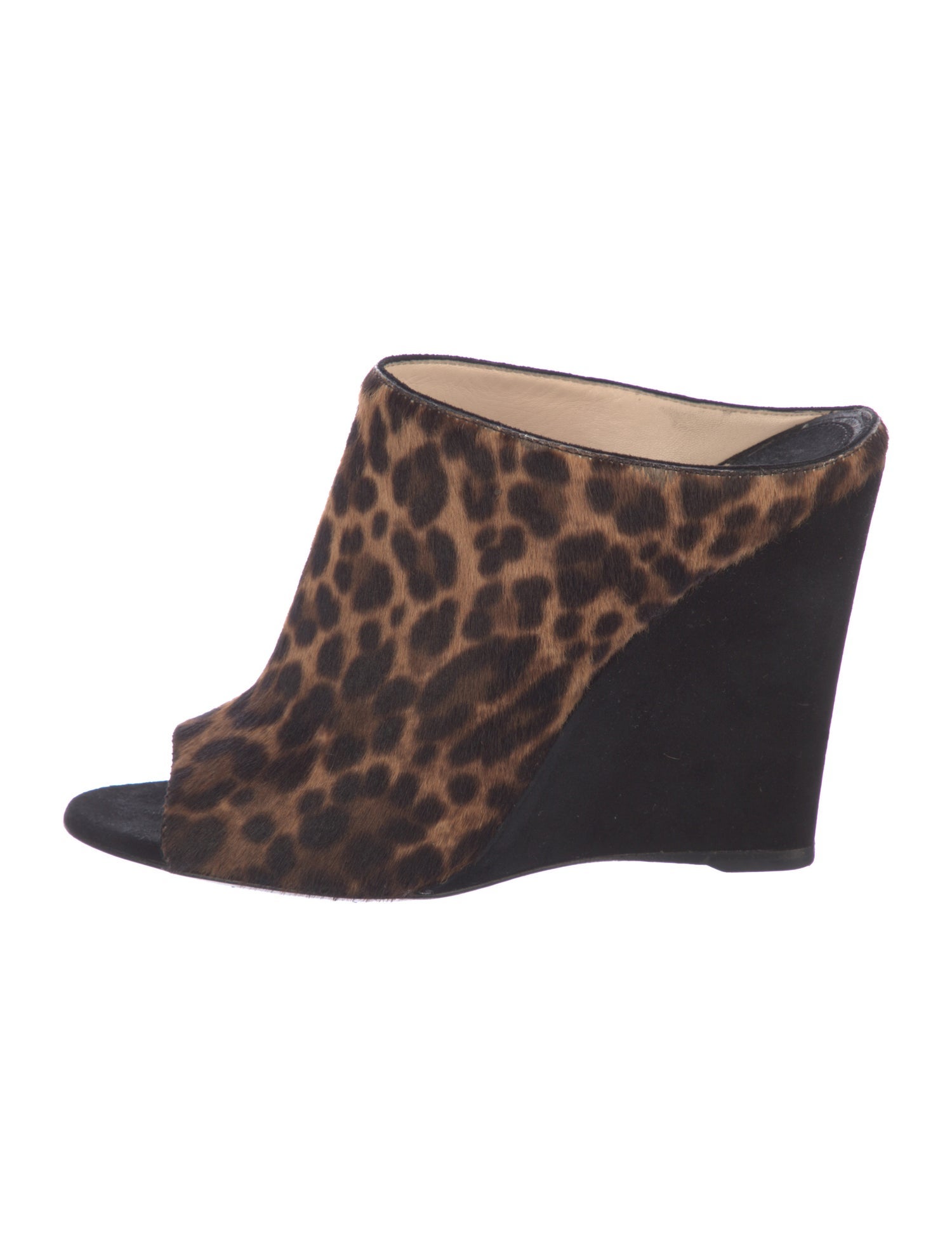 Prada Ponyhair Animal Print Mules
