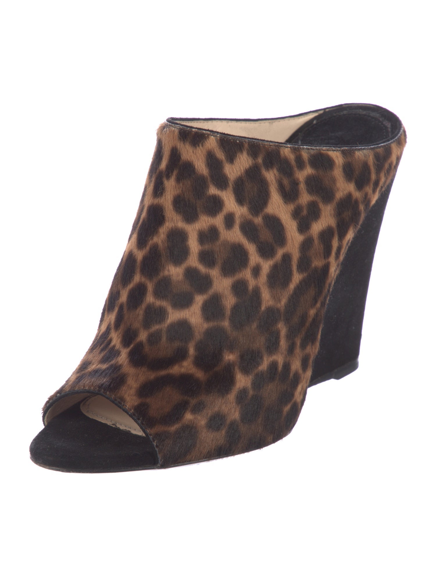 Prada Ponyhair Animal Print Mules