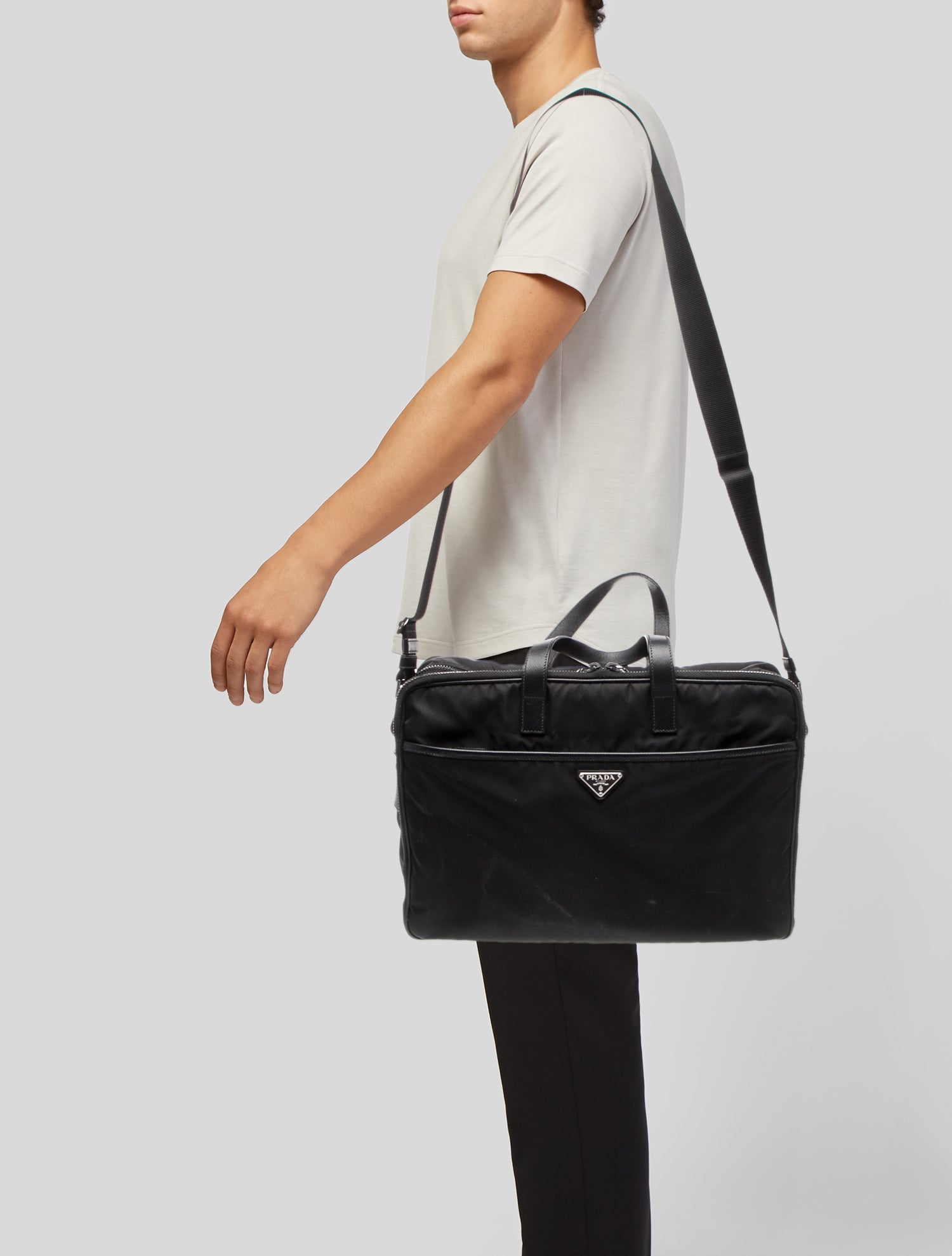 Prada Saffiano Leather Briefcase