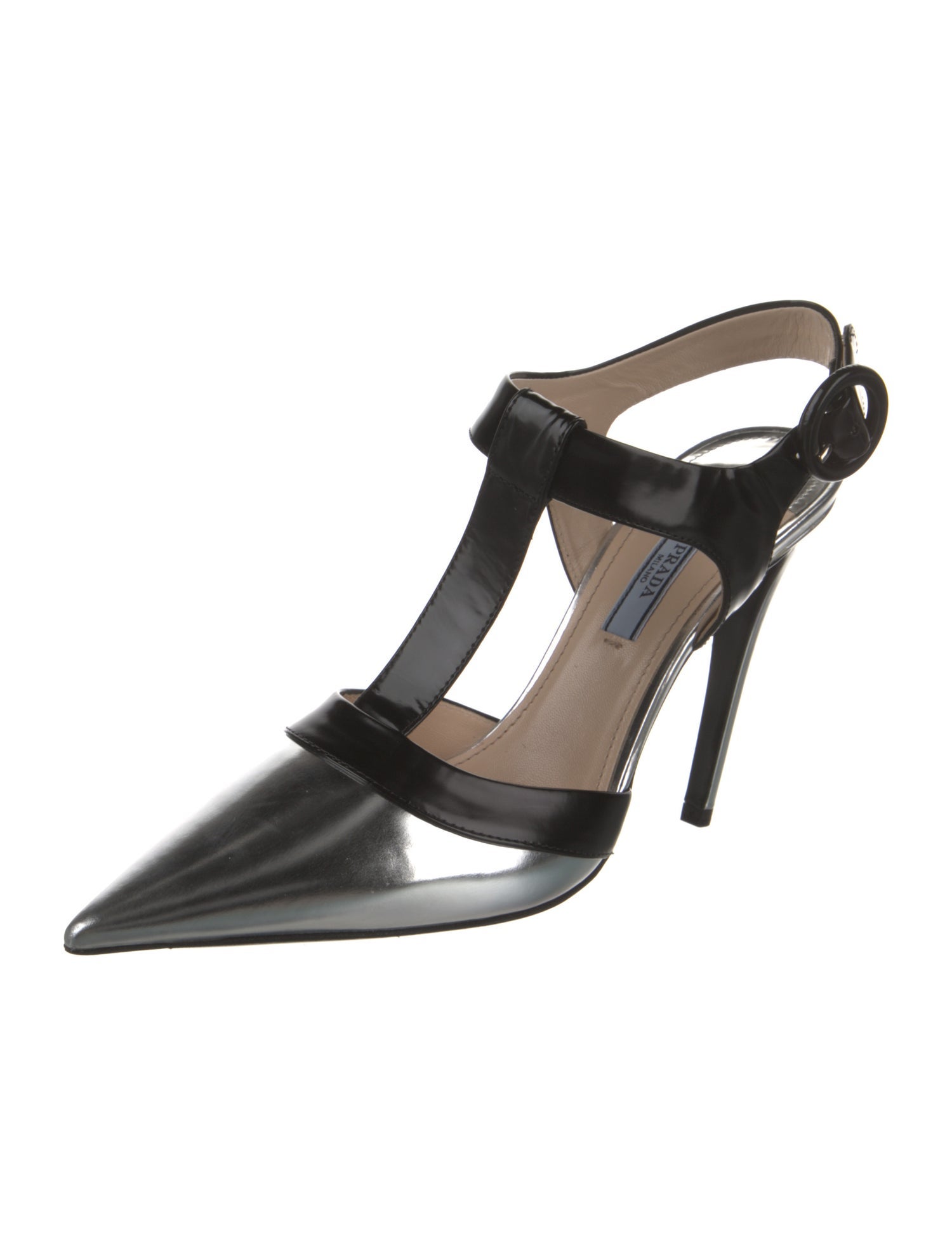 Prada Leather T-Strap Pumps w/ Tags