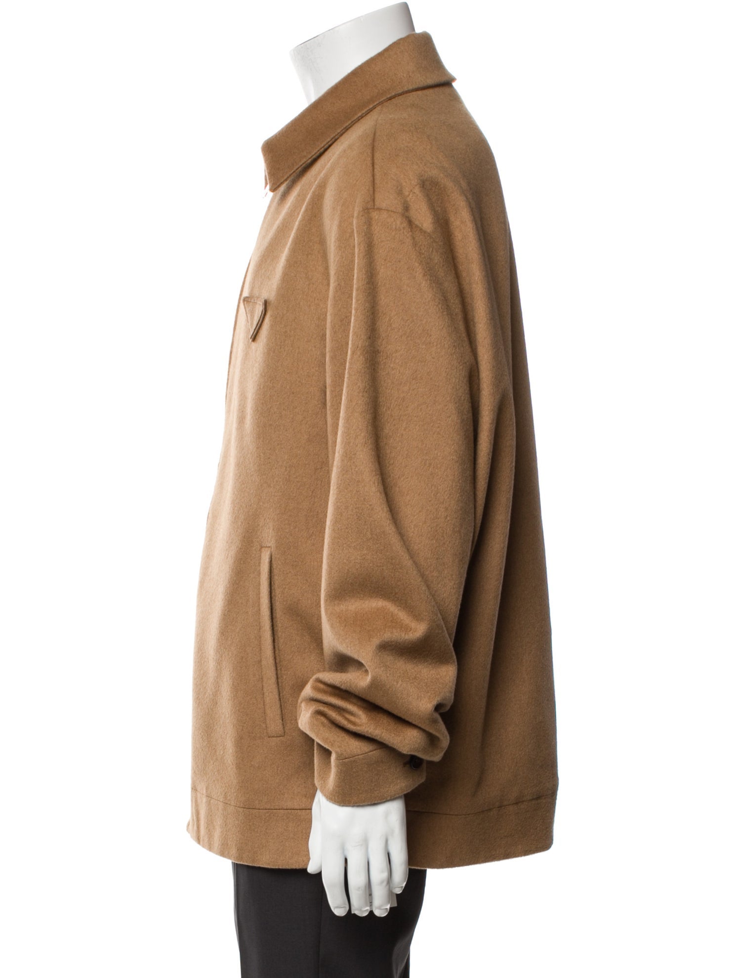 Prada 2023 Enameled Metal Triangle Jacket