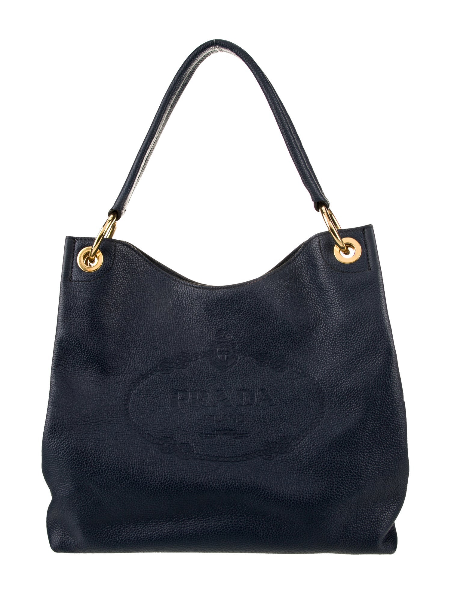 Prada Vitello Phenix Leather Shoulder Bag