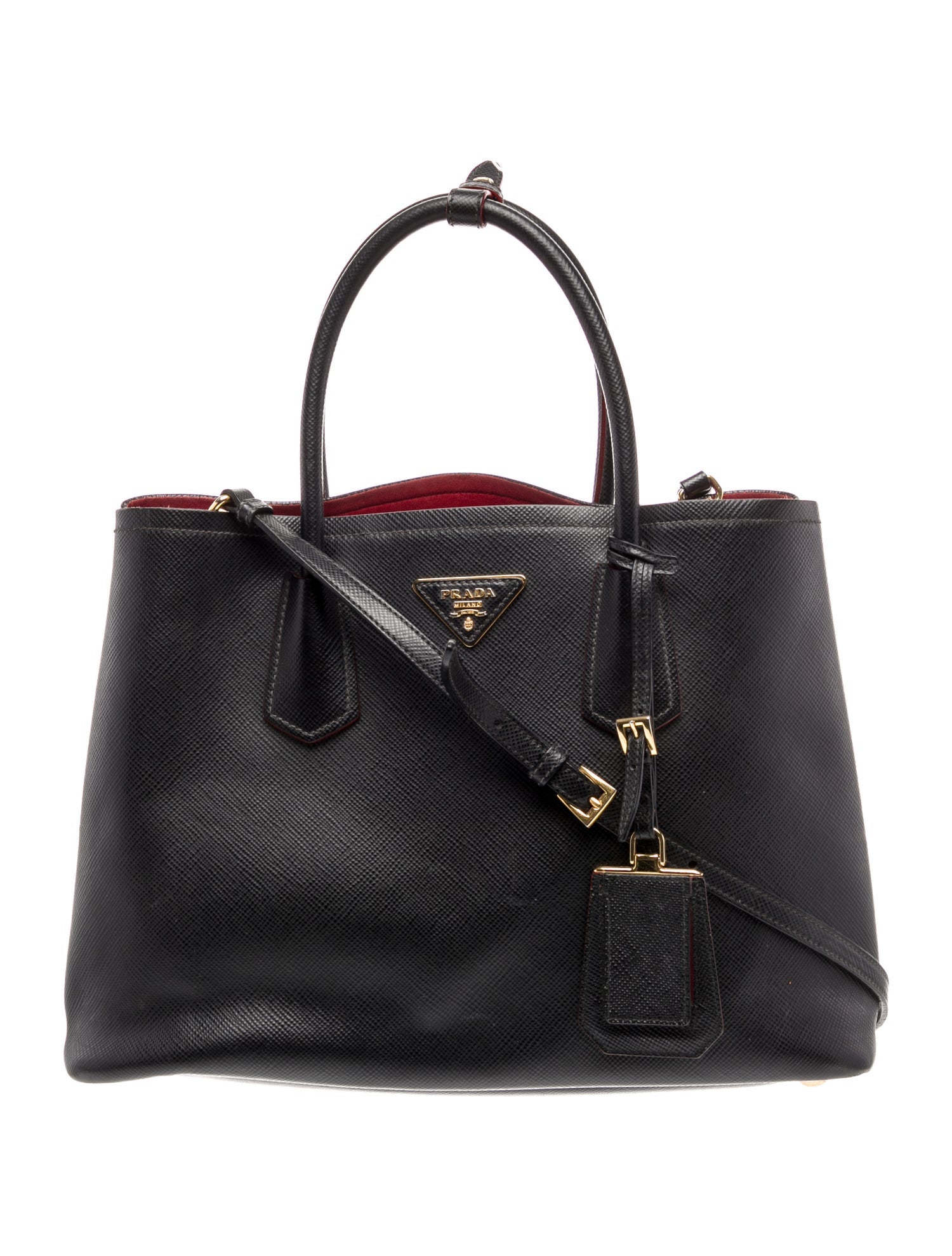 Prada Signature Double Bag Medium