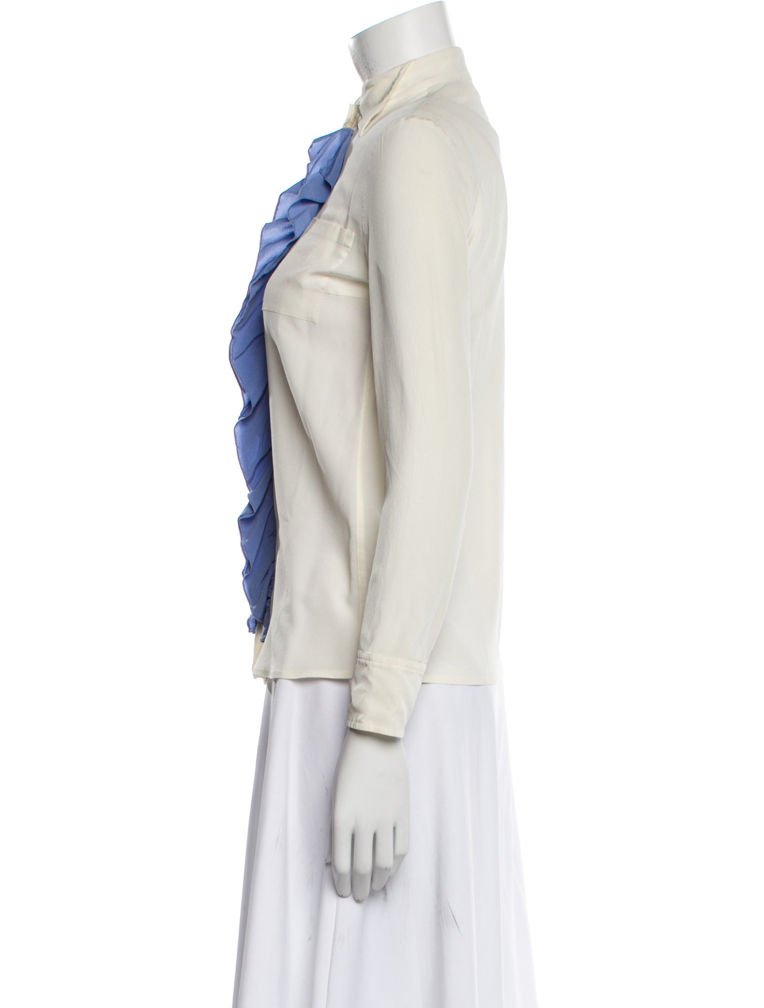 Prada 2019 Silk Button-Up Top