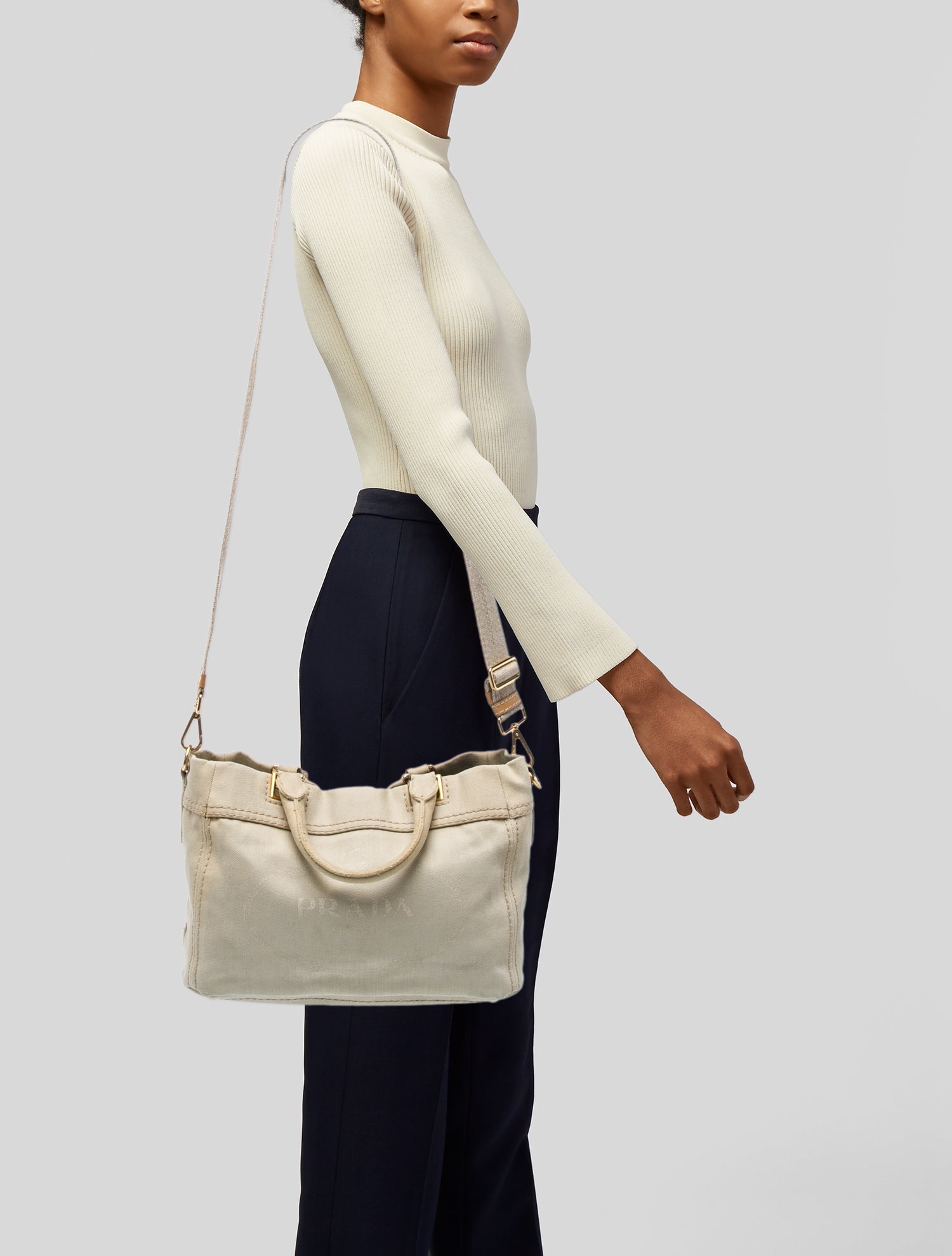 Prada Signature Top Handle Bag