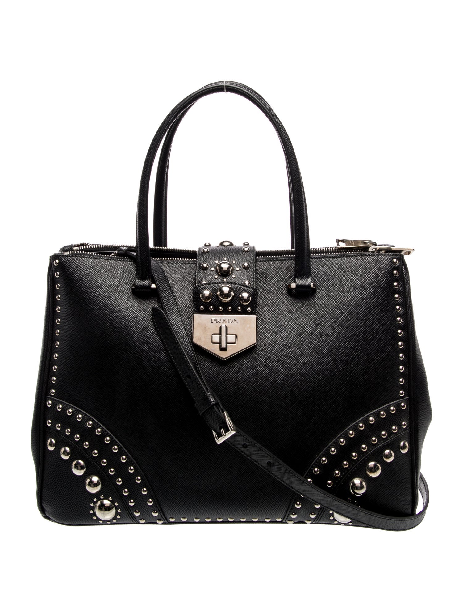 Prada Saffiano Leather Shoulder Bag