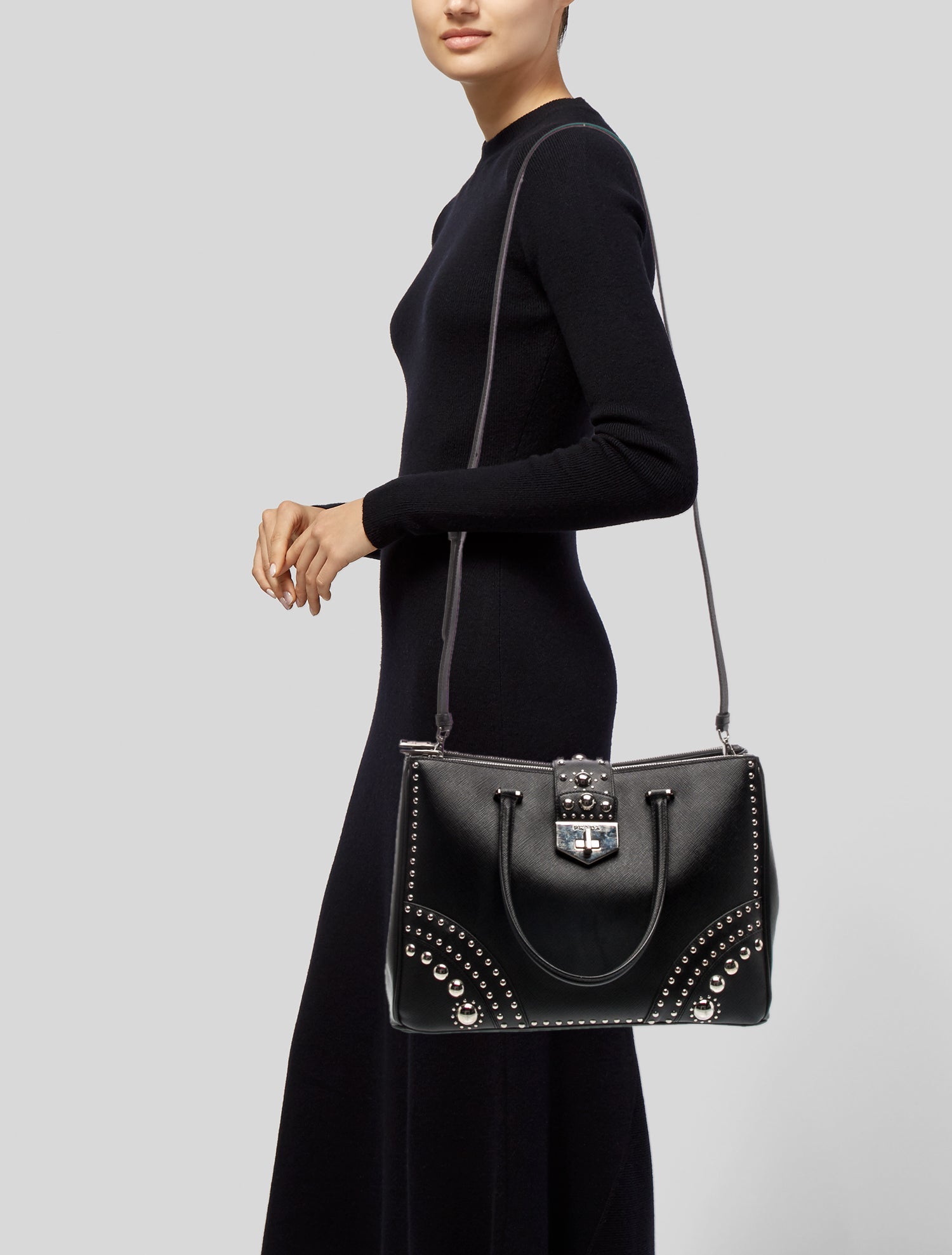 Prada Saffiano Leather Shoulder Bag