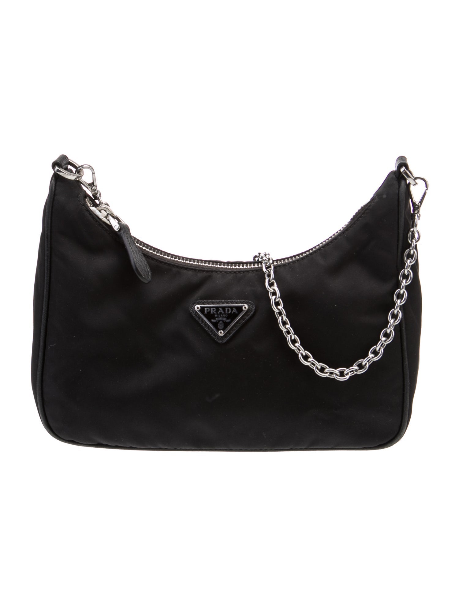 Prada Enameled Metal Triangle Re-Edition 2005