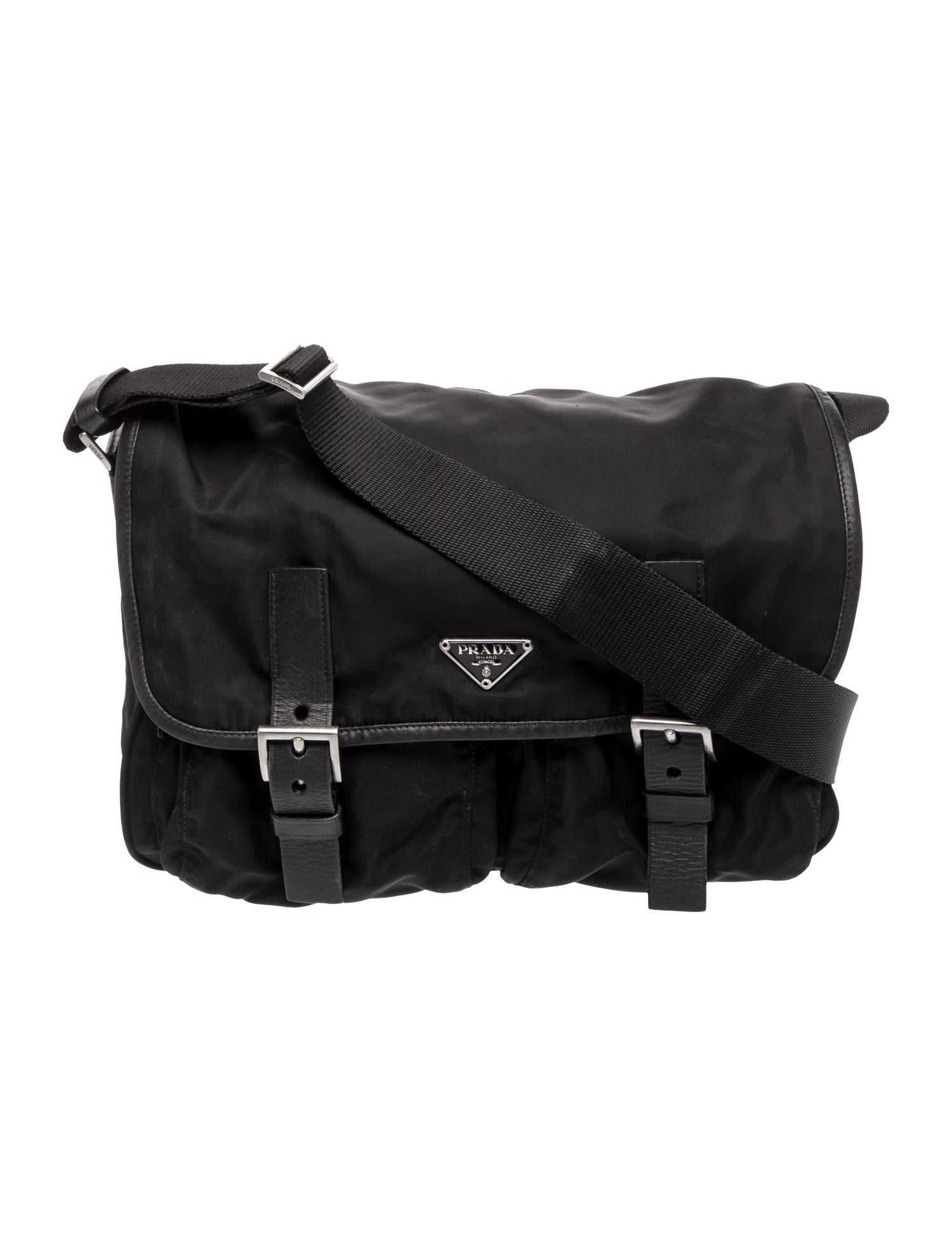 Prada Vela Nylon Messenger Bag