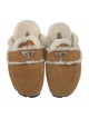 Prada Suede Colorblock Pattern Mules