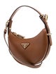 Prada Enameled Metal Triangle Arque Small