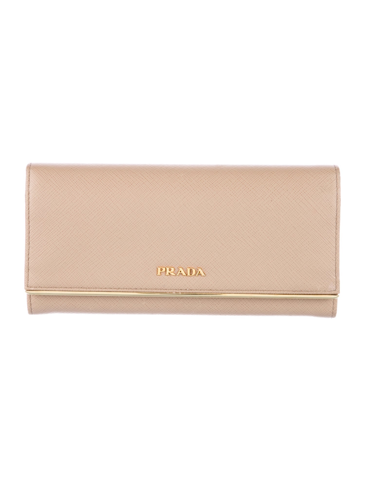 Prada Saffiano Metal Leather Continental Wallet