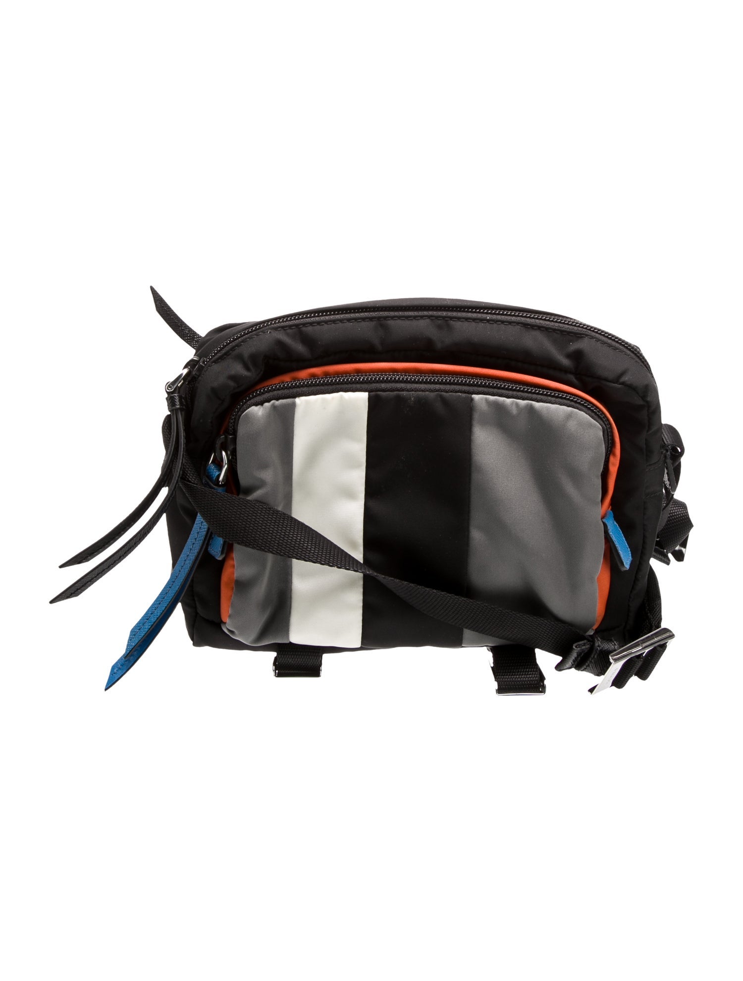 Prada Enameled Metal Triangle Belt Bag