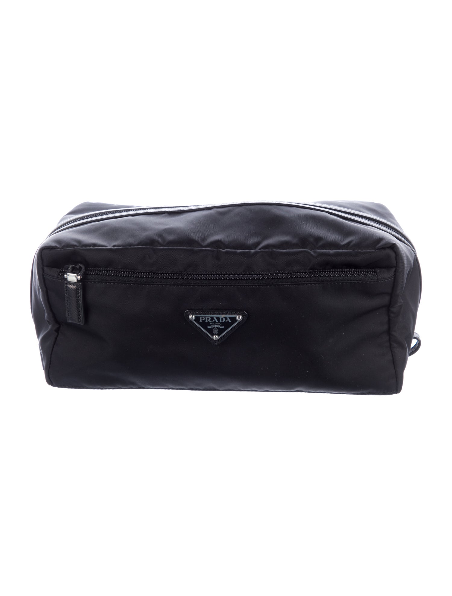 Prada Tessuto Re-Nylon and Saffiano Travel Pouch