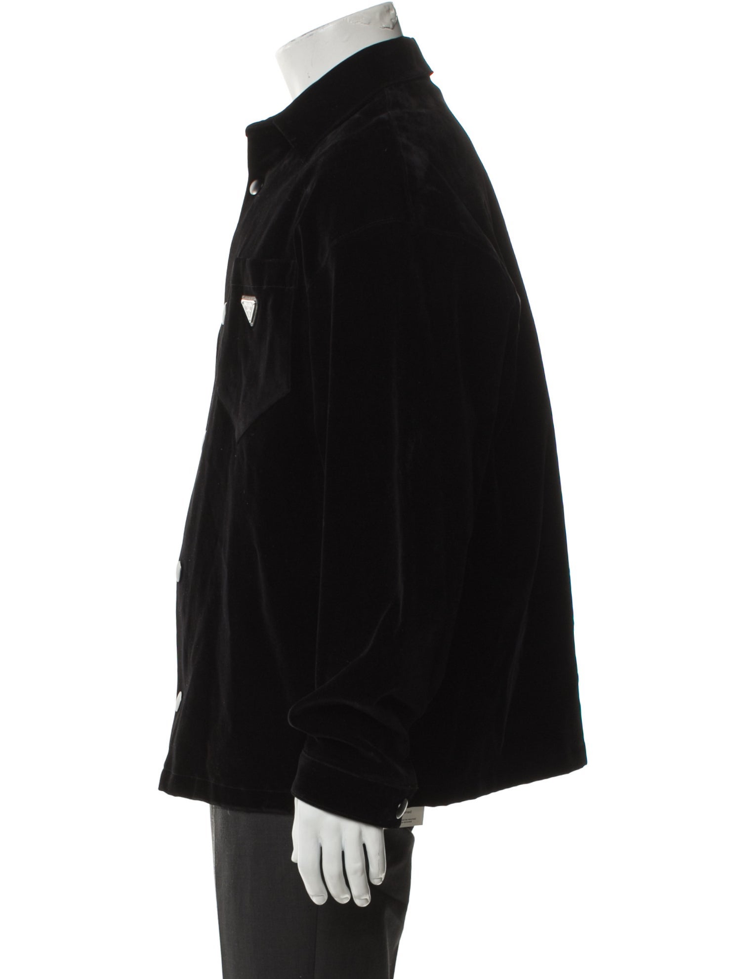 Prada 2023 Enameled Metal Triangle Jacket