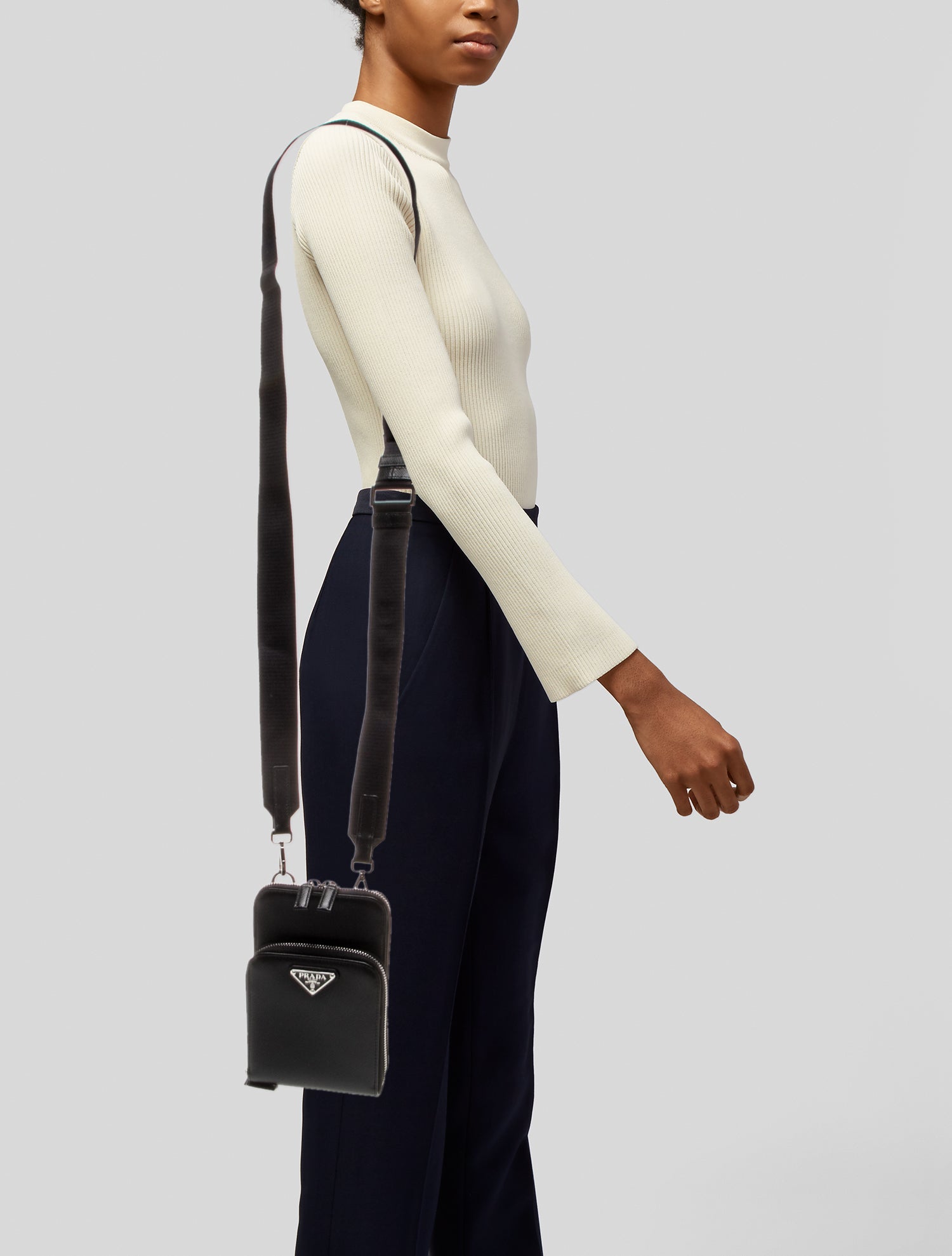 Prada Saffiano Leather Crossbody Bag