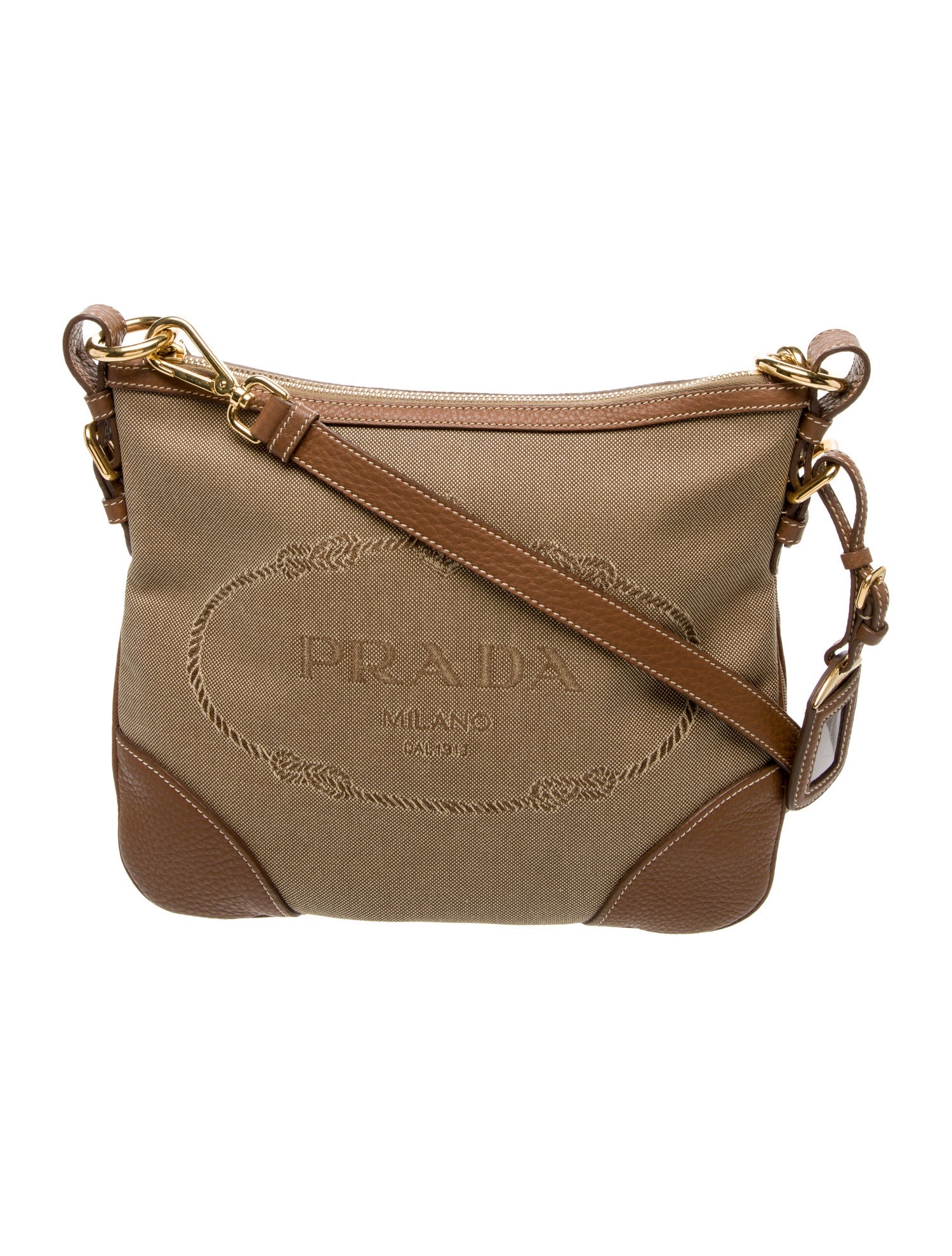 Prada Canvas Messenger Bag