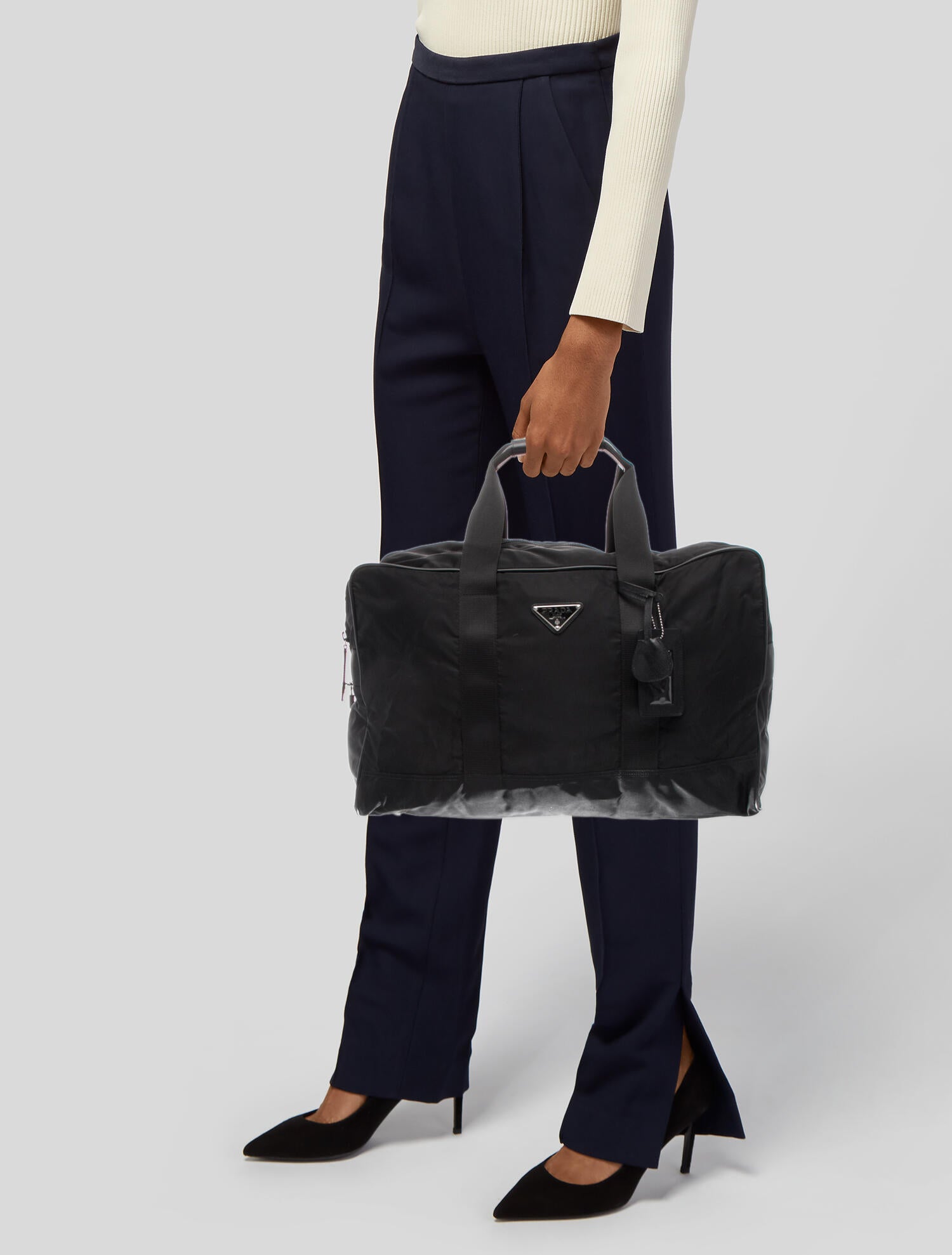 Prada Saffiano Leather Weekender Bag