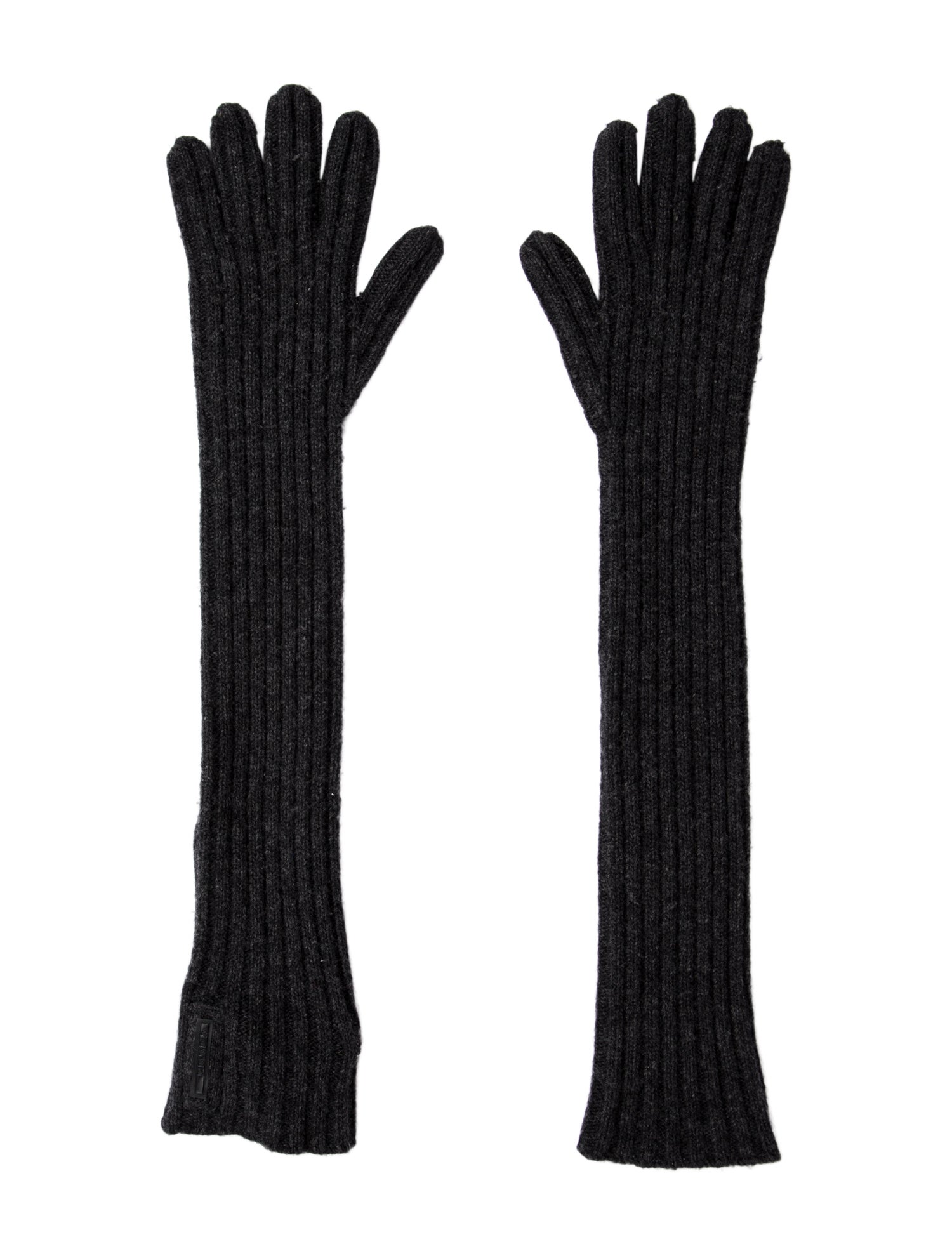 Prada 2010 Ribbed Long Sleeve Gloves