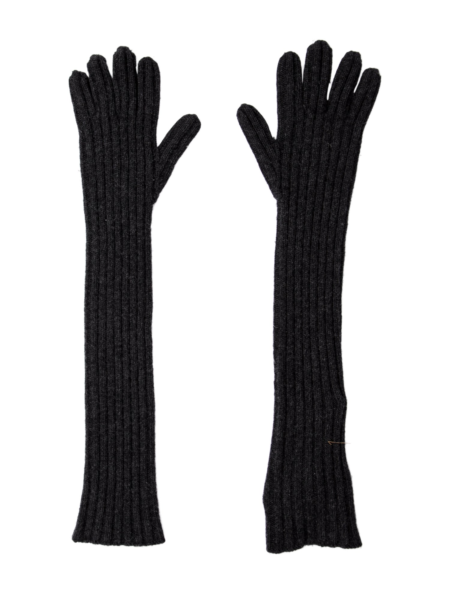 Prada 2010 Ribbed Long Sleeve Gloves