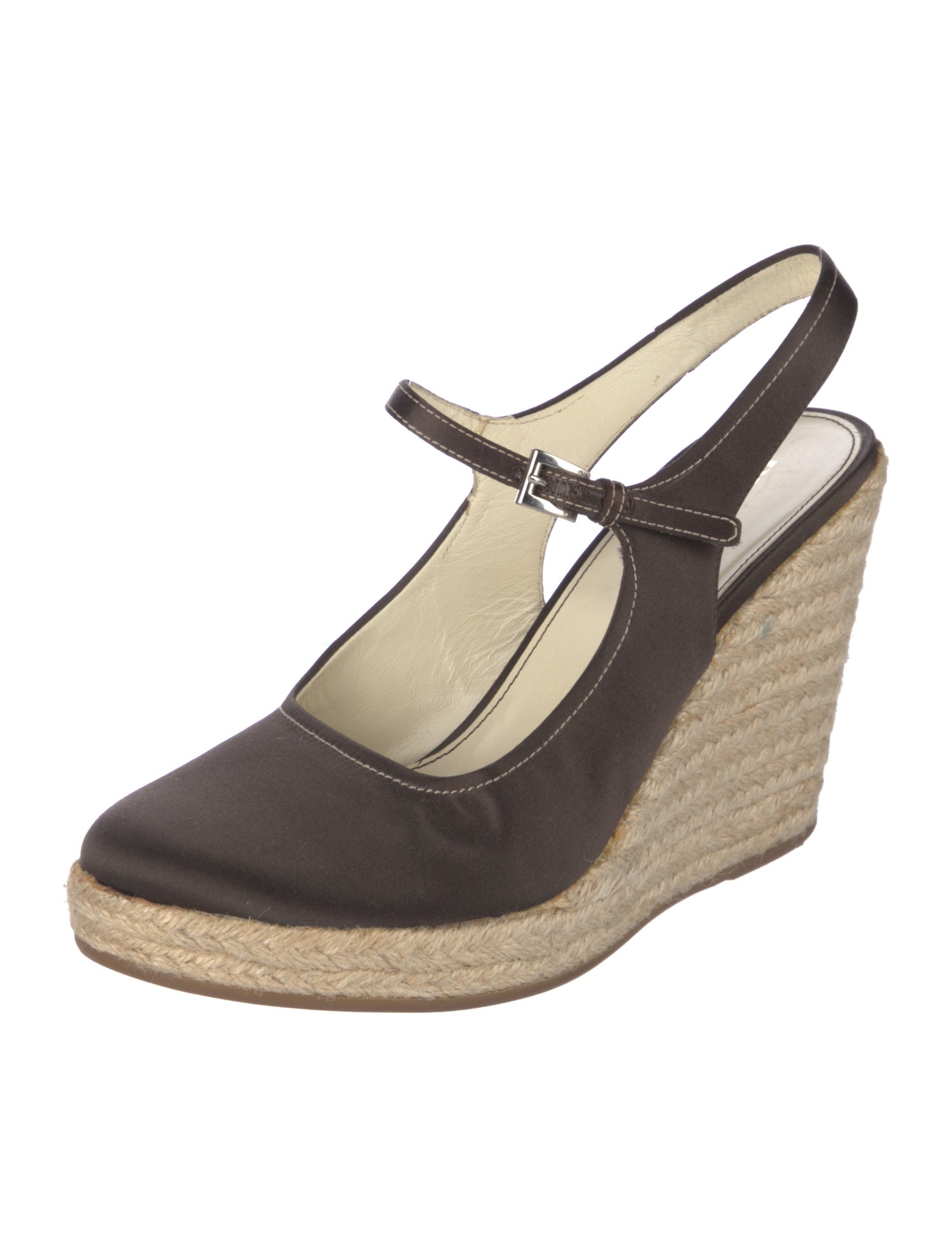 Prada Satin Slingback Pumps